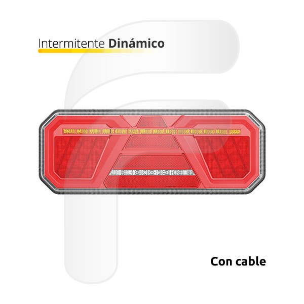 PILOTO TRASERO LED 10/30V DINÁMICO IZQUIERDO 350MM